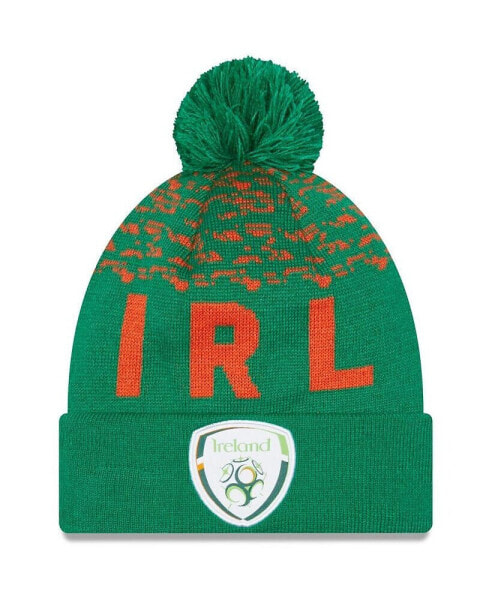 Men's Green Ireland National Team Marl Cuffed Knit Hat with Pom