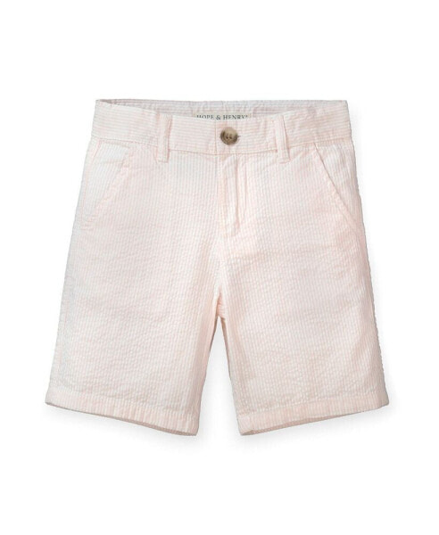 Baby Boys Organic Cotton Seersucker Short