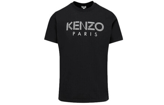 KENZO Logo印花纯棉短袖T恤 男款 黑色 送礼推荐 / Футболка KENZO LogoT F005TS0924SG-99