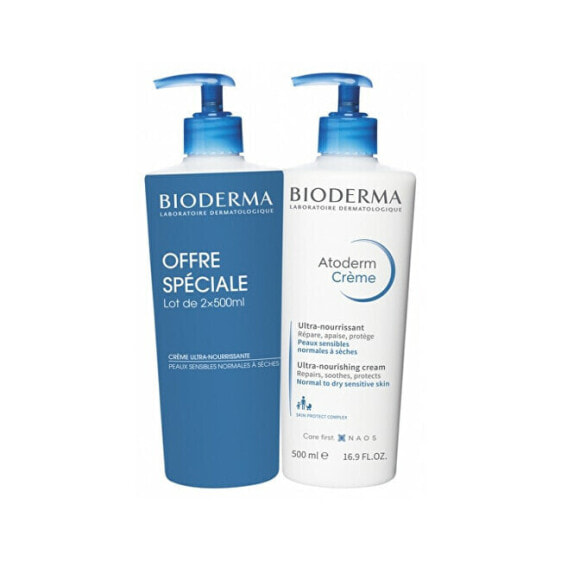 Set of moisturizing body creams for normal to dry skin Atoderm Creme Duo