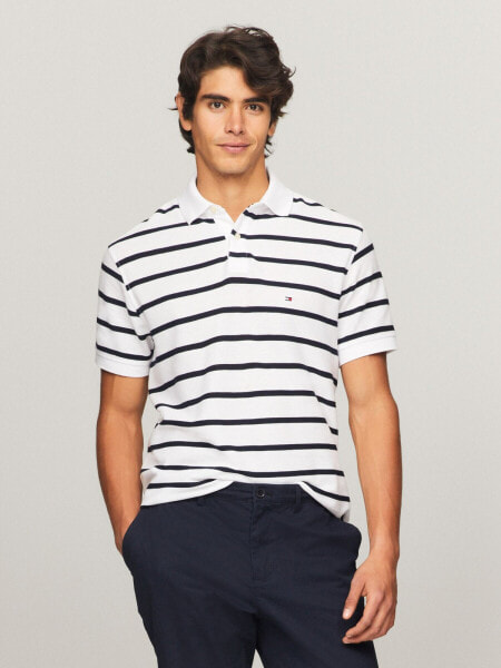 Regular Fit Stripe Wicking Polo