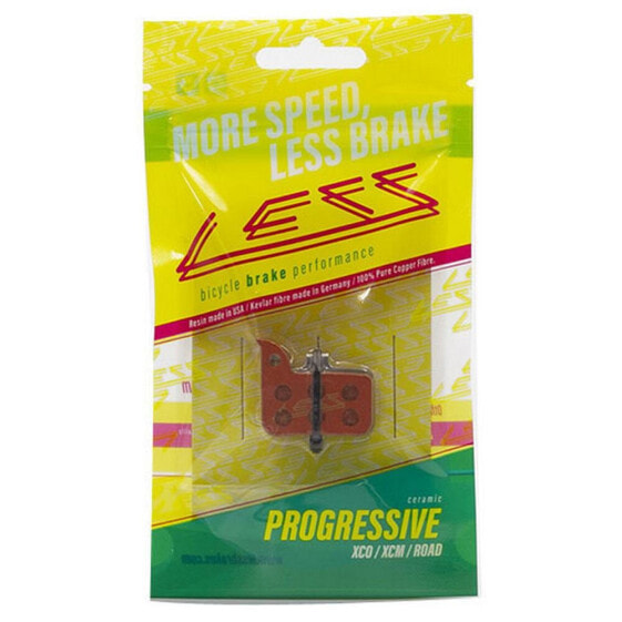 Тормозные колодки для дискового тормоза LESS Progressive Sram HDR/Red22/Force/Rival/Level/Ultimate с керамическим покрытием