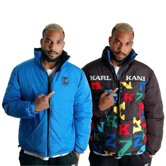 Karl Kani Retro Block Reversible Logo Puffer Jacket M 6076821