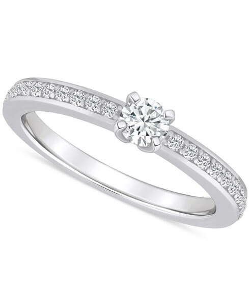 Diamond Engagement Ring (1/2 ct. t.w.) in 14k Gold