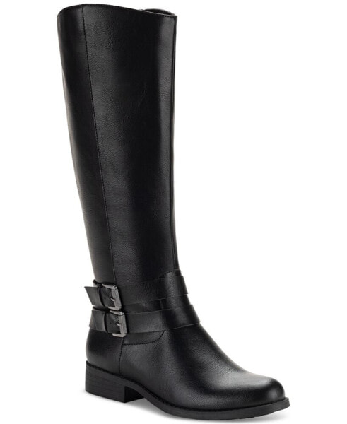 Women's Maliaa Buckled Riding Boots, Created for Macy's