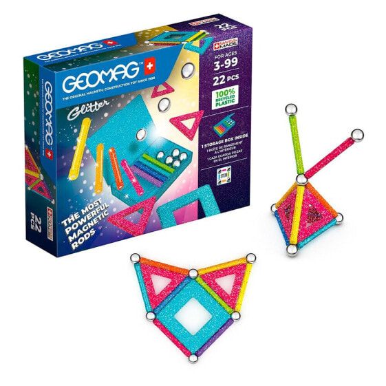 Конструктор TOY PARTNER Geomag Glitter Recycled Game