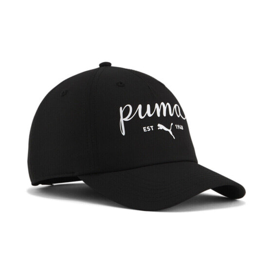 Puma Graphic Script Adjustable Cap Womens Size OSFA Athletic Casual 85960401