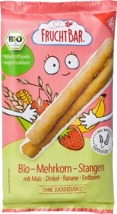 Babysnack Mehrkorn-Stangen mit Mais, Dinkel, Banane & Erdbeere ab 8 Monaten, 30 g