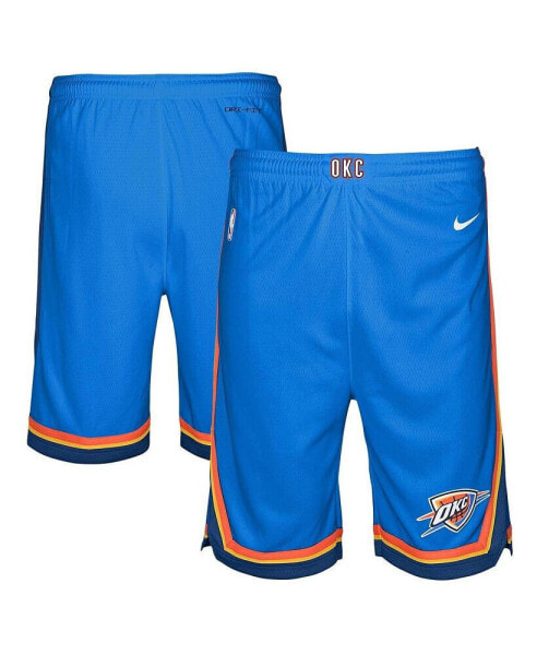 Big Boys and Girls Blue Oklahoma City Thunder Swingman Performance Shorts – Icon Edition