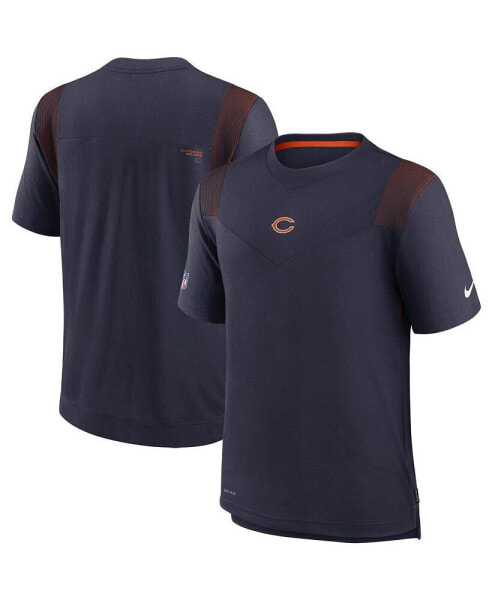 Men's Navy Chicago Bears Sideline Player Uv Performance T-shirt