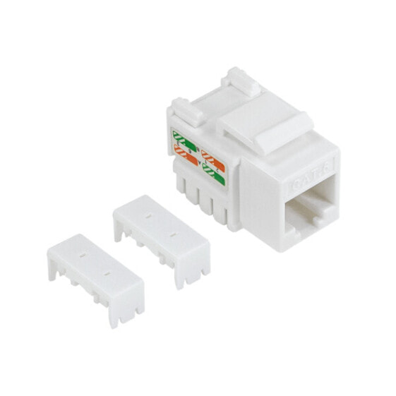 Разъем LogiLink NK4056 Угловой Белый RJ-45 Гнездо-Гнездо