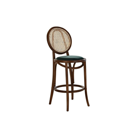 Барный стул DKD Home Decor Зелено-коричневый из ротанга вяз (43 x 43 x 108 см)