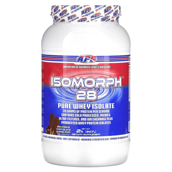 Протеин APS Изоморф 28, Сывороточный Pure Whey Isolate, вкусный Шоколадный Фадж Поп 2 фунта (907 г)