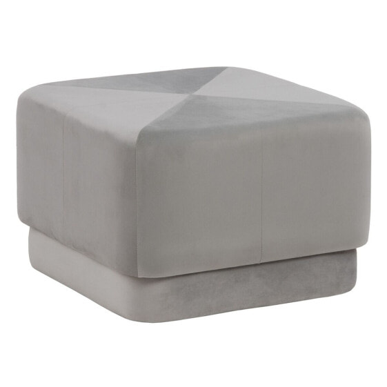 Пуфф синтетической ткани серого дерева 60 x 60 x 40 см BB Home Pouffe Synthetic Fabric Grey Wood 60 x 60 x 40 см