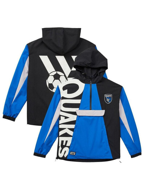 Men's and Women's Royal San Jose Earthquakes Tekker Half-Zip Anorak Jacket