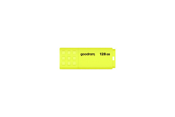GoodRam UME2, 128 GB, USB Type-A, 2.0, 20 MB/s, Cap, Yellow