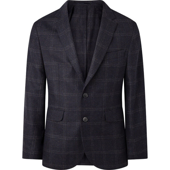 HACKETT Soft Blu/Brown Check CC Blazer