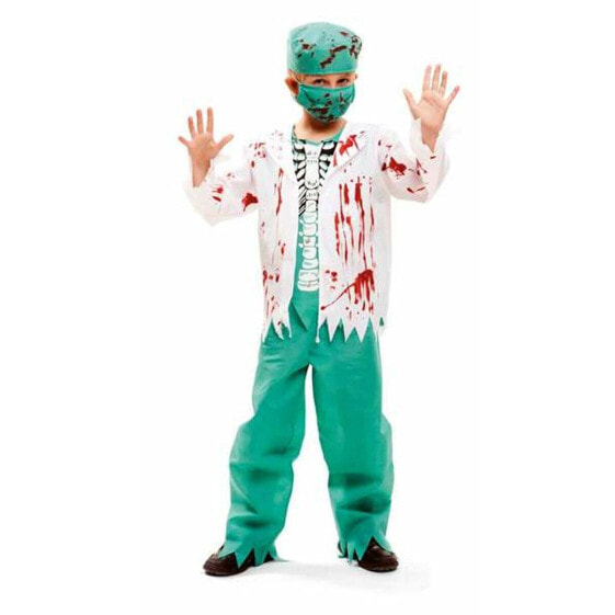 Costume for Children My Other Me Skeletal Surgeon Green S 10-12 Years (4 Pieces)