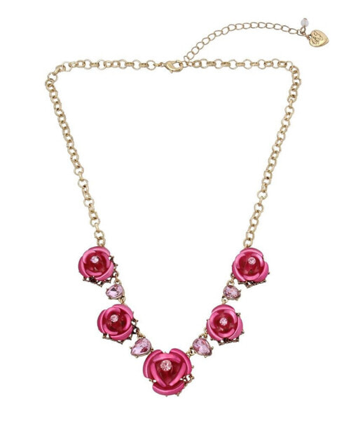 Rose Bib Necklace