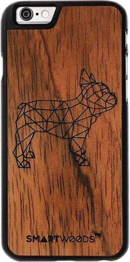 SmartWoods Case Etui Drewniane Frenchie Huawei P10 Lite