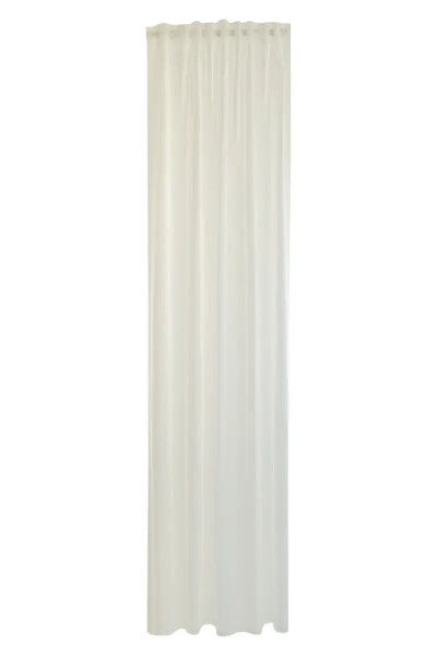 Gardine transparent mit Streifen in Weiß