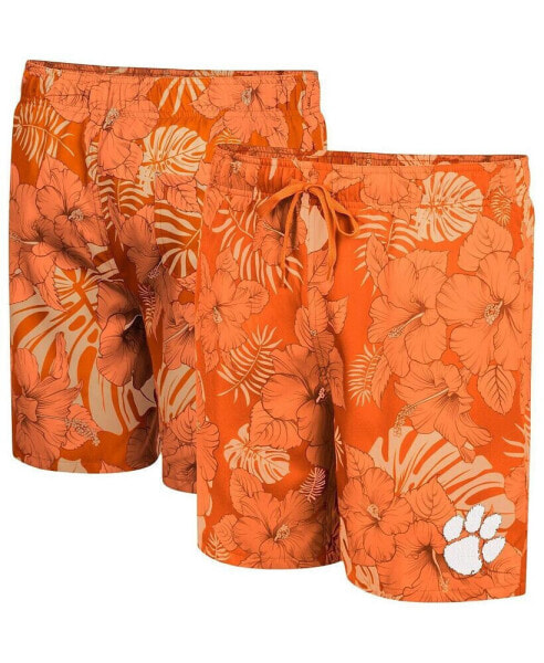 Men's Orange Clemson Tigers The Dude Swim Shorts