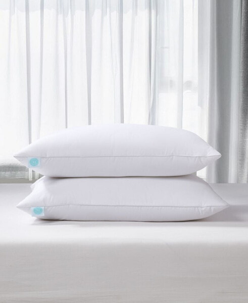 White Feather & Down Medium/Firm Lyocell-Around 2-Pack Pillow, King