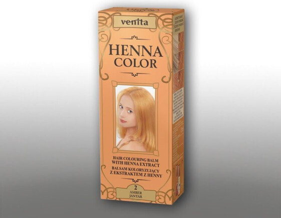 Оттеночный бальзам для волос Venita Ziołowe Balsamy Henna Color 2 Jantar 75мл