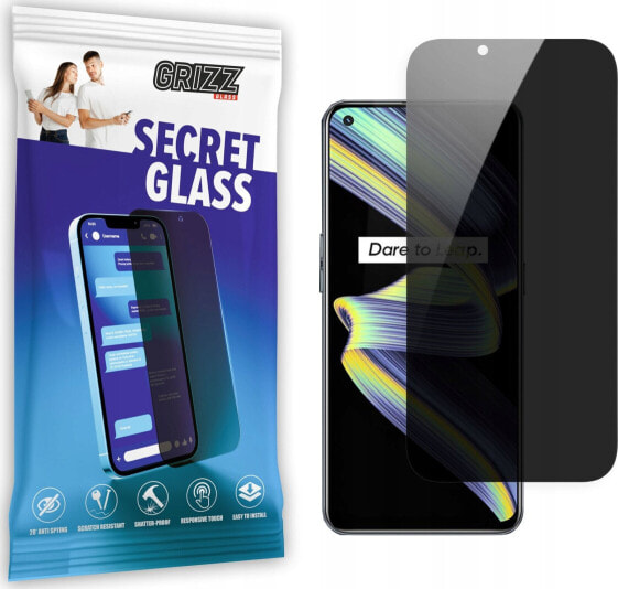 GrizzGlass Szkło prywatyzujące GrizzGlass SecretGlass Realme X7 Max 5G