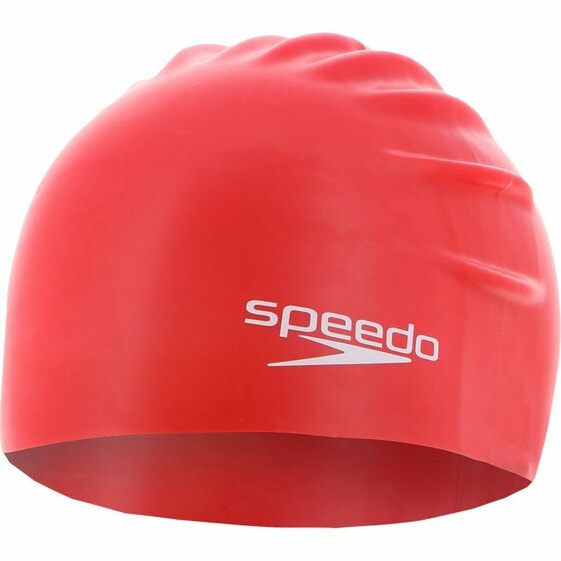 Шапка для плавания Speedo 8-0838514614 Красная Силиконовая Пластиковая