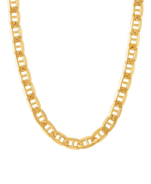 Men's Polished Mariner Link 24" Chain Necklace (5.5MM) in 14k Gold