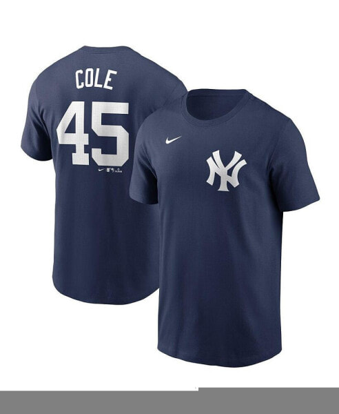 Men's Gerrit Cole Navy New York Yankees Fuse Name and Number T-shirt