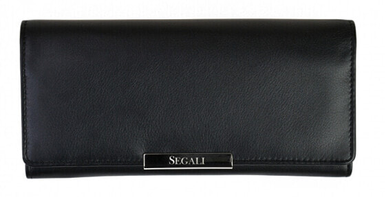 Women´s leather wallet 7066 black