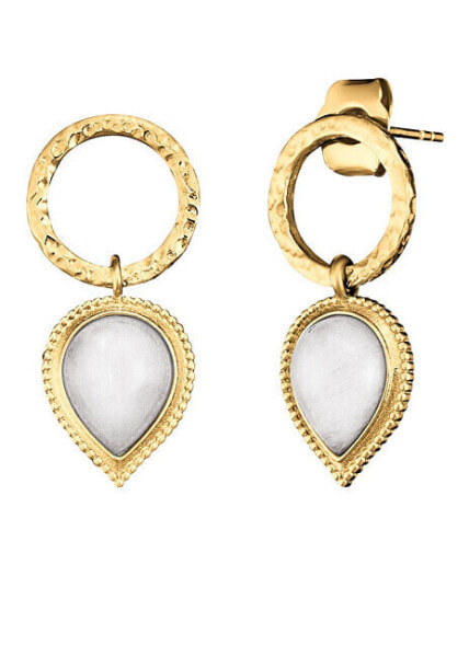 Gold-plated earrings with moonstone Pure Drop ERE-PUREDROPMOG