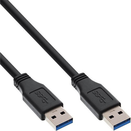 InLine USB 3.2 Gen.1 Cable Type A male / A male - black - 5m