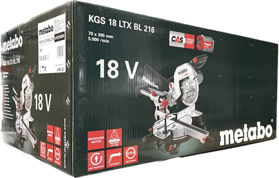 Metabo KGS 18 LTX BL 216 18V Akku Kapp- & Gehrungssäge 614216850