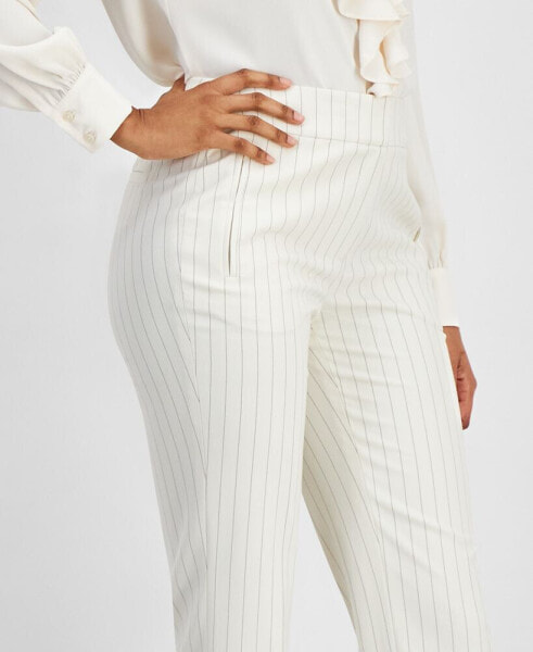 Women's Pinstripe Straight-Leg Pants, Created for Macy's