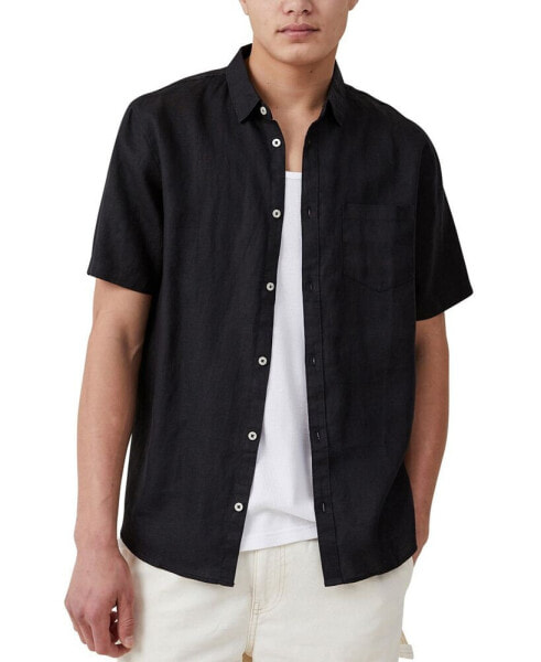 Men's Linen Short Sleeve Shirt