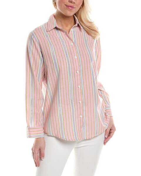 Anna Kay Striped Shirt Women's Pink L