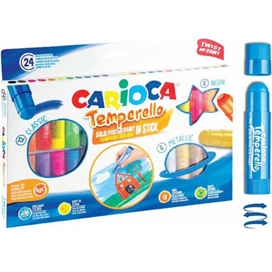 Развивающая игра Carioca Набор 24 цветных маркеров Temperello