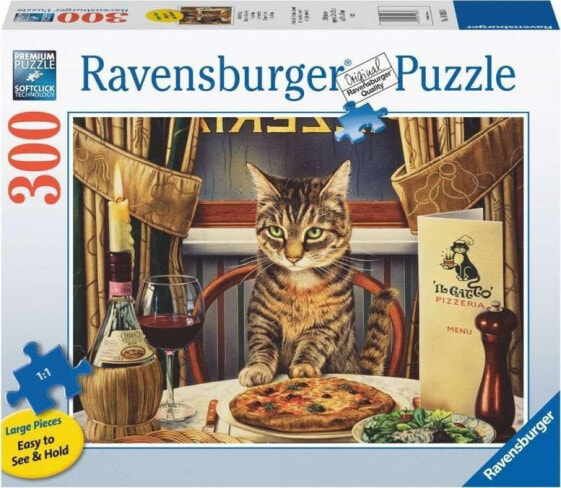 Ravensburger Puzzle 2D Duży Format Kolacja w pojedynkę 300 elementów