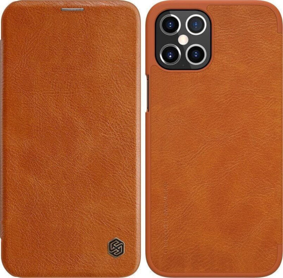 Чехол для смартфона NILLKIN Qin iPhone 12 Pro Max кожаный бронзовый