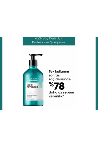 Serie Expert Scalp Advanced Yağlanma Karşıtı Arındırıcı Vegan formüllü Profesyonel Şampuan 500 ml/fe