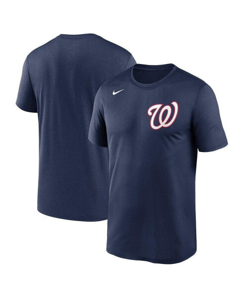 Men's Navy Washington Nationals New Legend Wordmark T-shirt