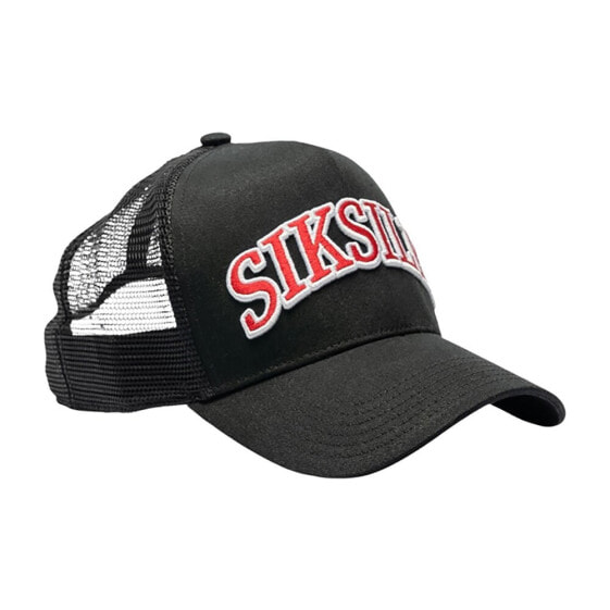 SIKSILK Mesh Shadow Logo Trucker Cap