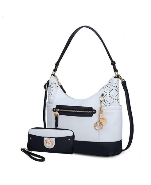 Charlotte Shoulder Bag With Matching Wallet by Mia K