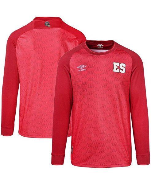 Men's Red El Salvador National Team 2023/24 Replica Long Sleeve Jersey