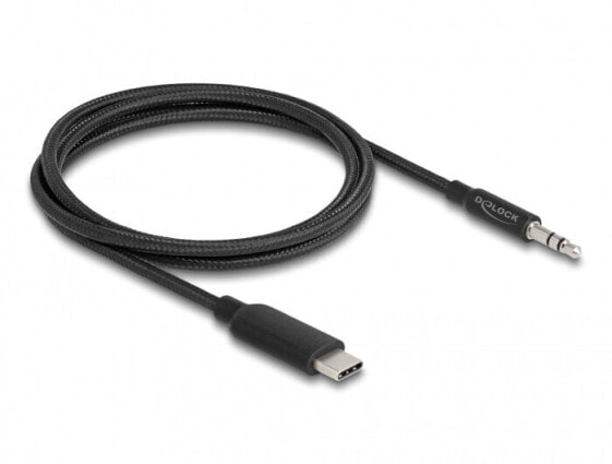 Кабель аудио USB Type-C Delock 85208 1 м черный