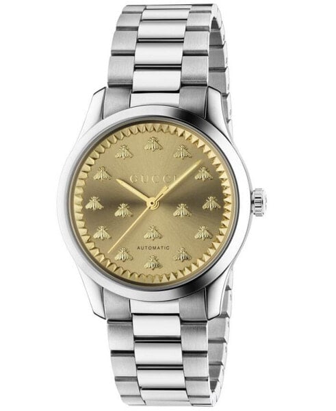 Women's Swiss Automatic G-Timeless Stainless Steel Bracelet Watch 38mm