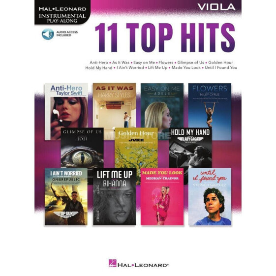 Hal Leonard Instrumental Play-Along: 11 Top Hits for Viola